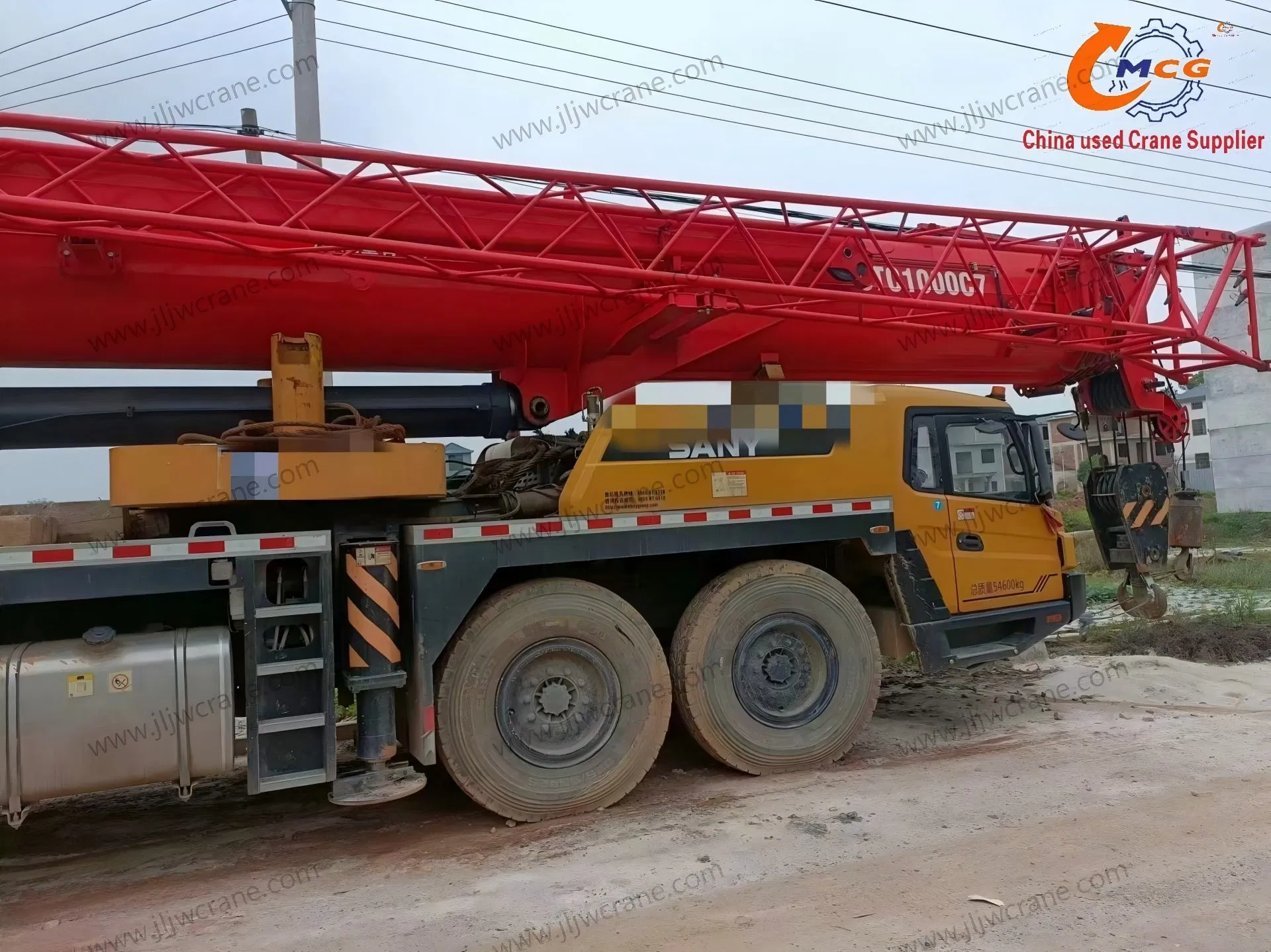 Используемый Crane 2021 STC100 Тонн Сан -Y All Terrain Crane Crane Crane Используется мобильный кран