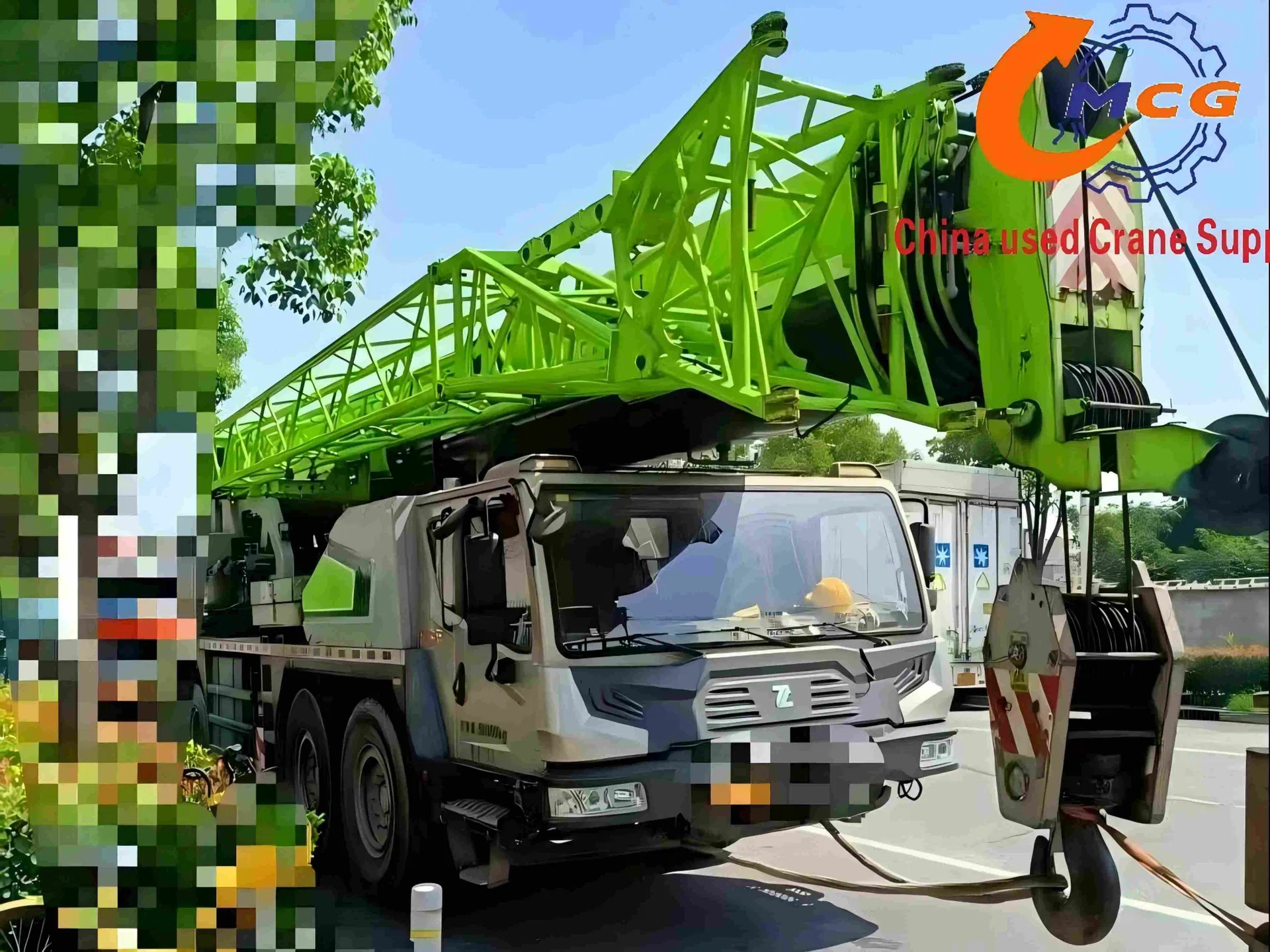 Crie de camion de camion d'occasion Zoomlion à 80 tonnes abordable - en bon état