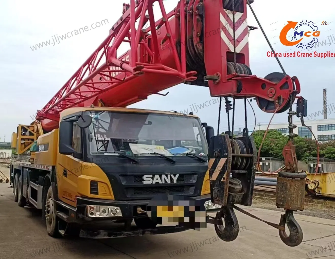 Grue de camion d'occasion fiable 25 tonnes San Y Crane mobile pour le travail lourd