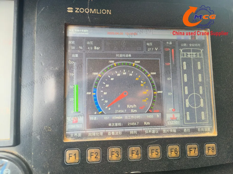 شاحنة مستعملة Crane 2020 Zoomlion Zat130V All-Terrain Crane Crane مثبتة على الشاحنة الملموسة