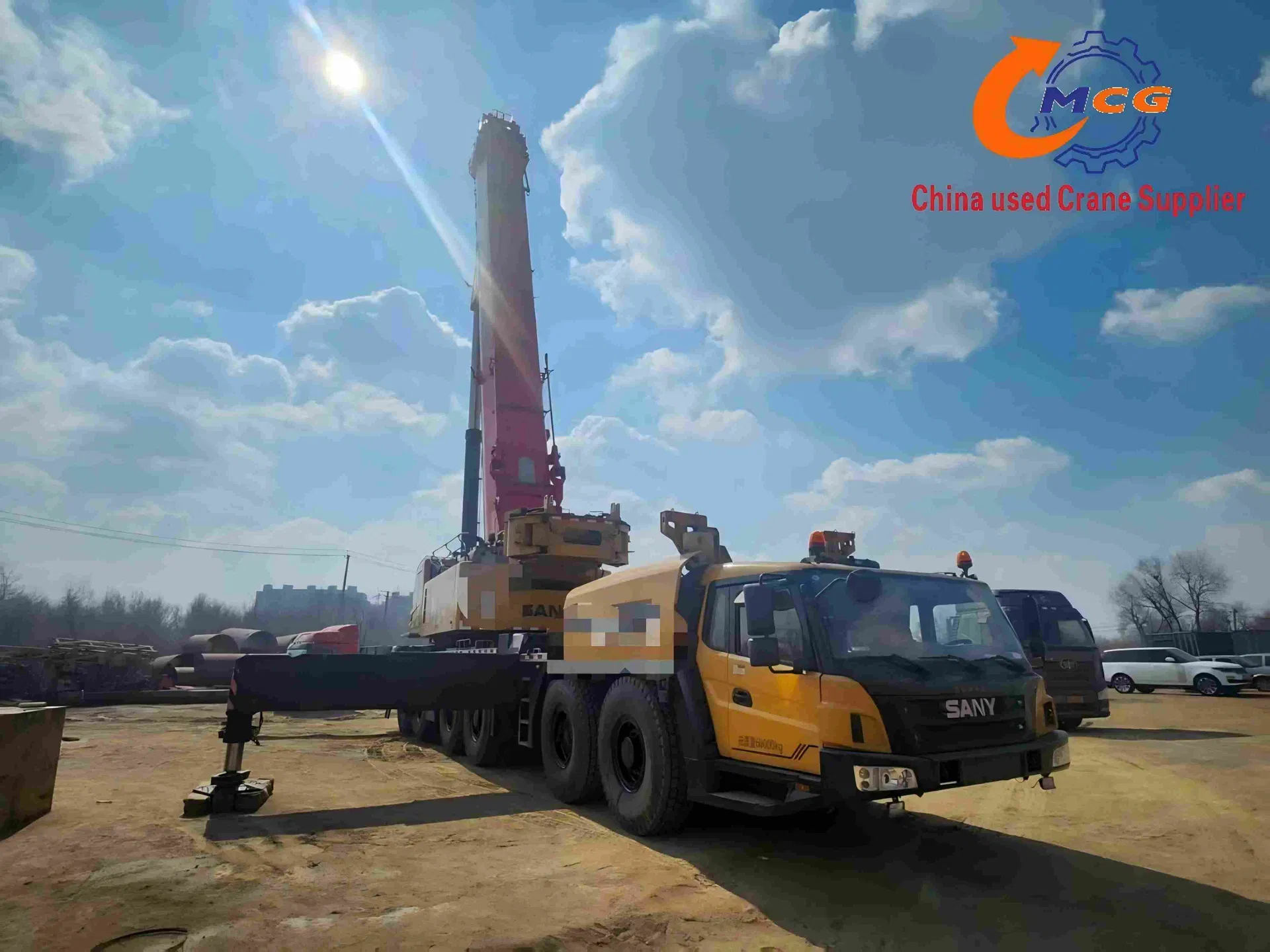 Используемый кран 2021 Sac450 Ton San Y All Terrain Crane Crane Crane Используется мобильный кран