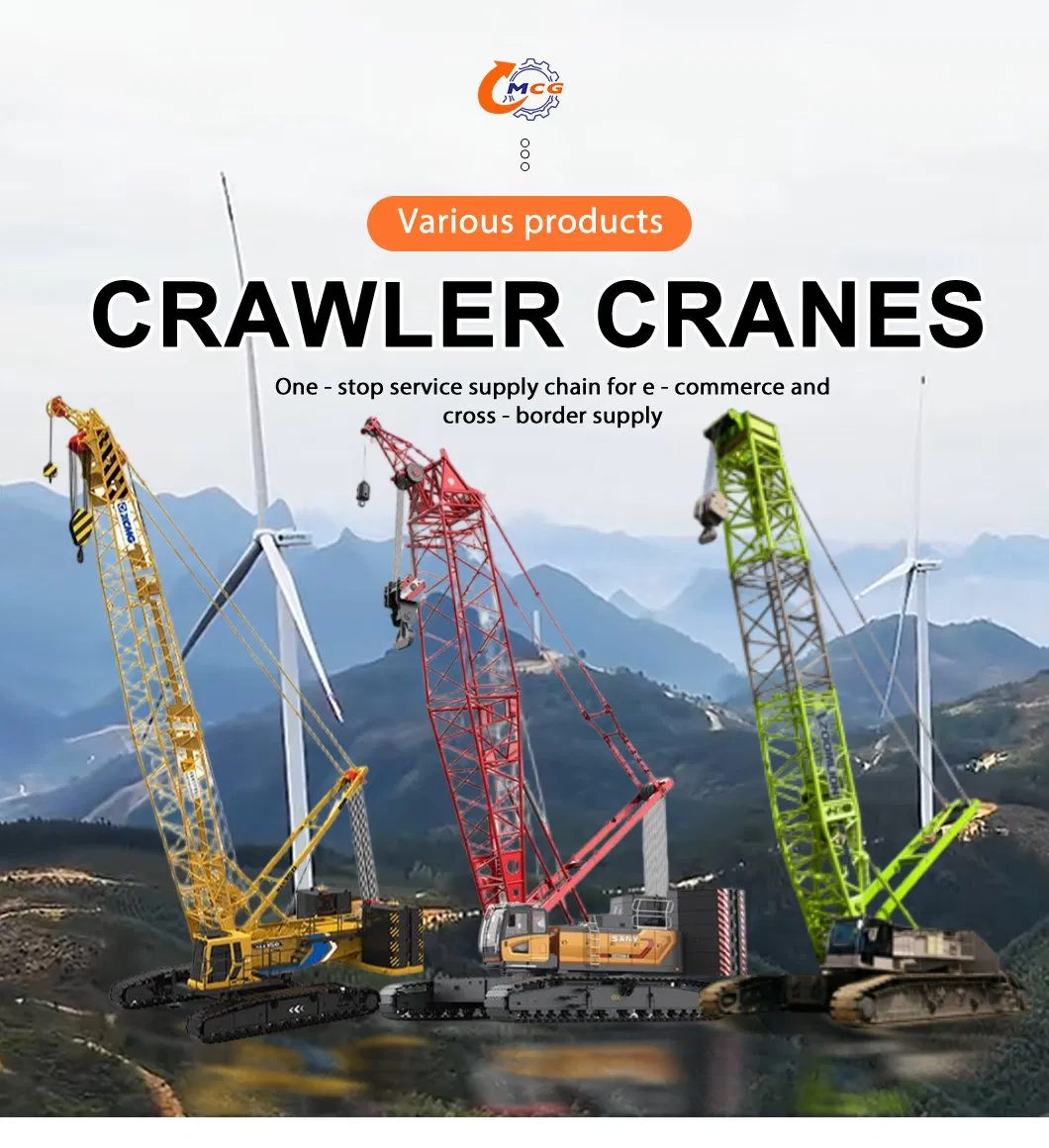 Heavy Duty Crawler Crane Used Construction Machinery Heavy Equipment Industrial Lifting 