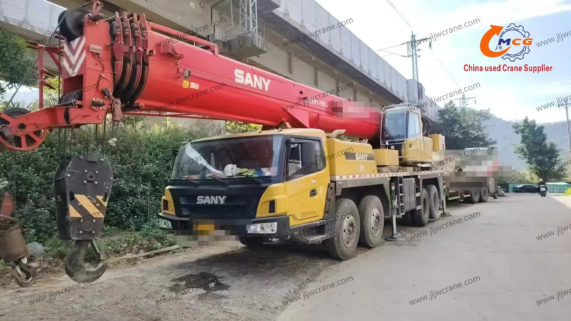Используемый Crane 2022 STC55 TON SAN Y ALL LEARRUN CRANE CRANE CRANE Используется мобильный кран