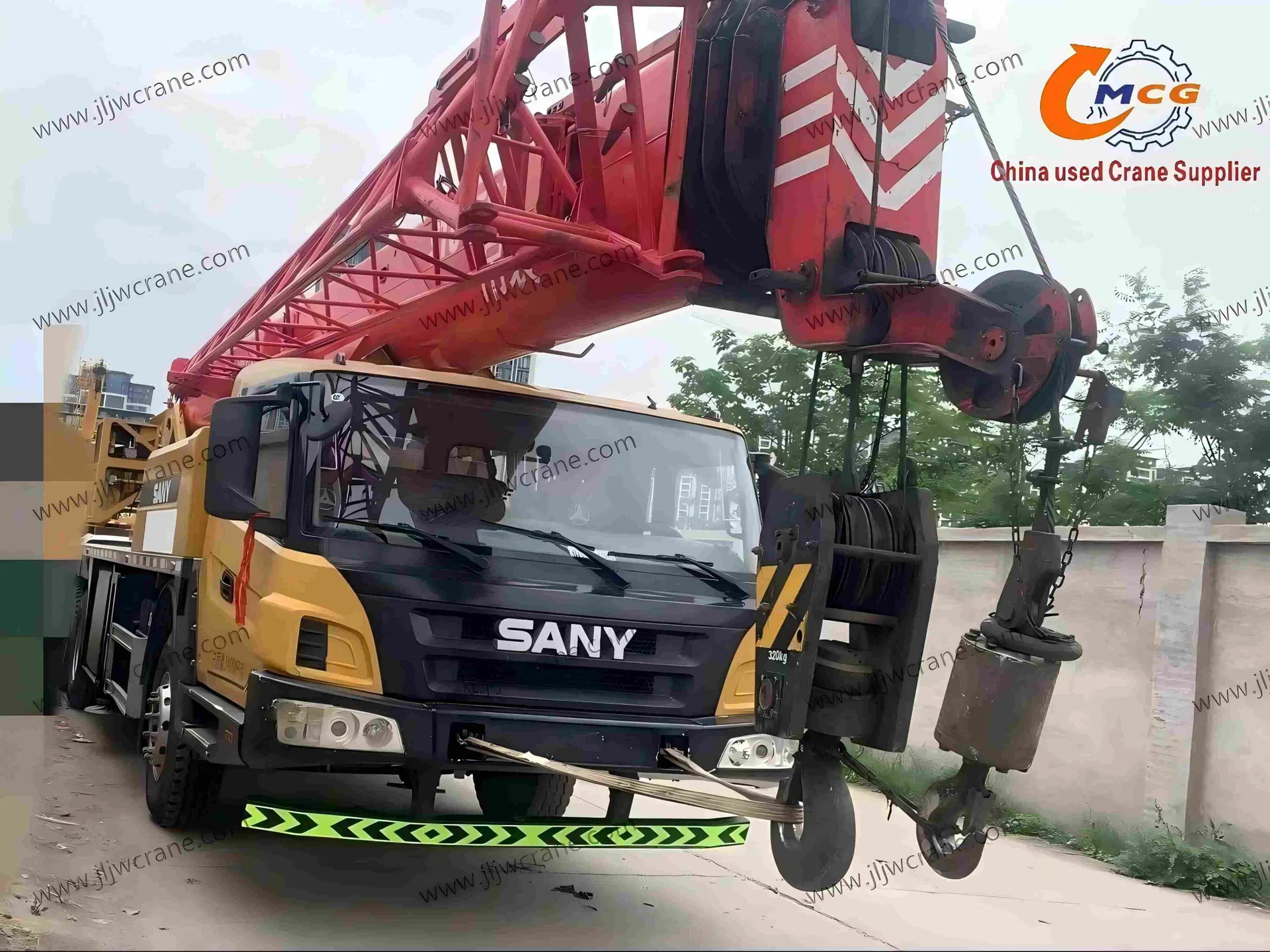 استعمال شدہ ٹرک کرین 2019 STC25 ٹن سان Y ٹرک کرین موبائل کرین استعمال کیا