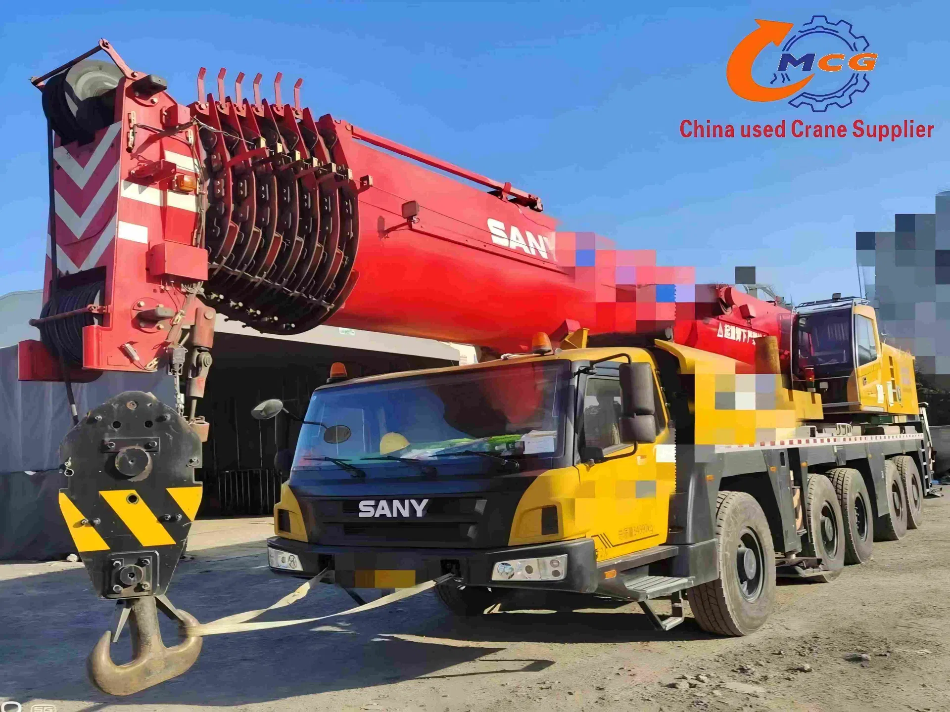 Используемый кран 2021 SAC160 Тонн SAN Y ALL LEARRUN CRANE CRANE CRANE Используется мобильный кран