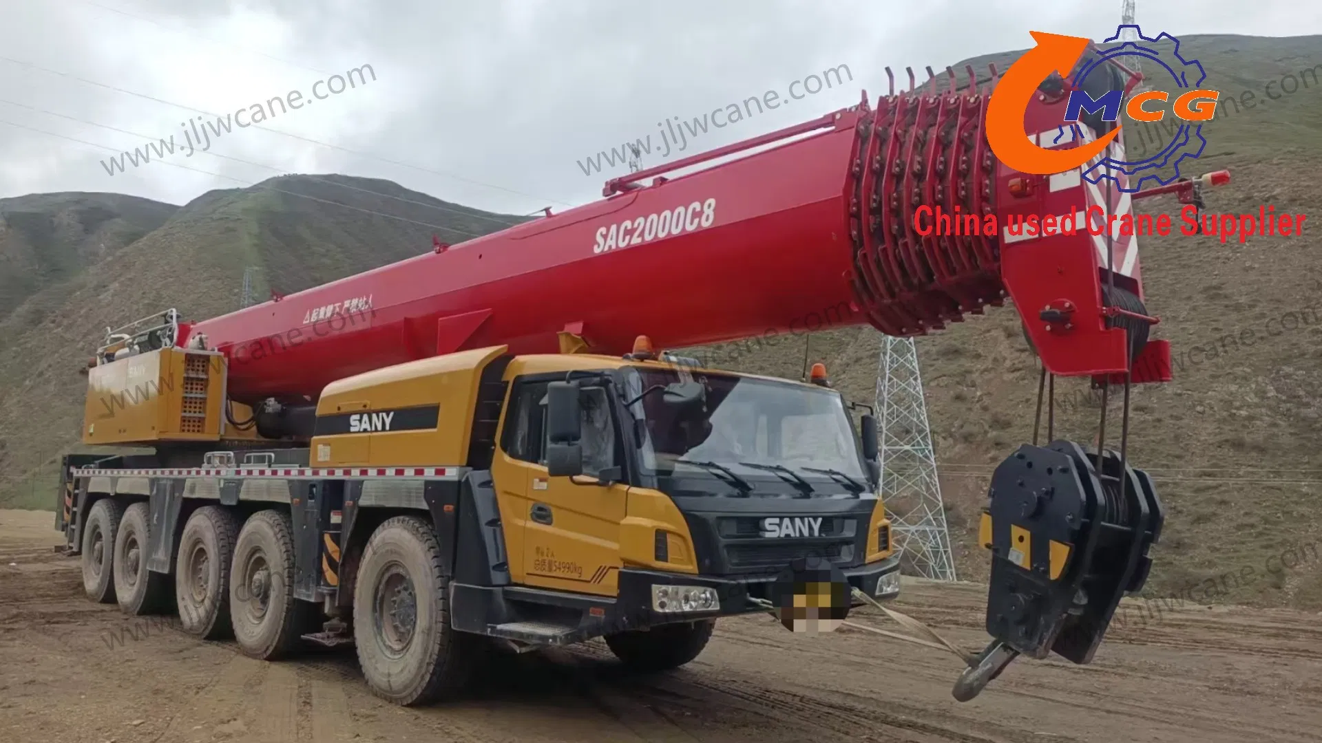 SAC2000C8 SANY200 TON USET CRIRY CRIRNE MOBILE CRANE CRANE CRANE CONSTRUCTION MACHINEUR DE BÉTON POMME CURM