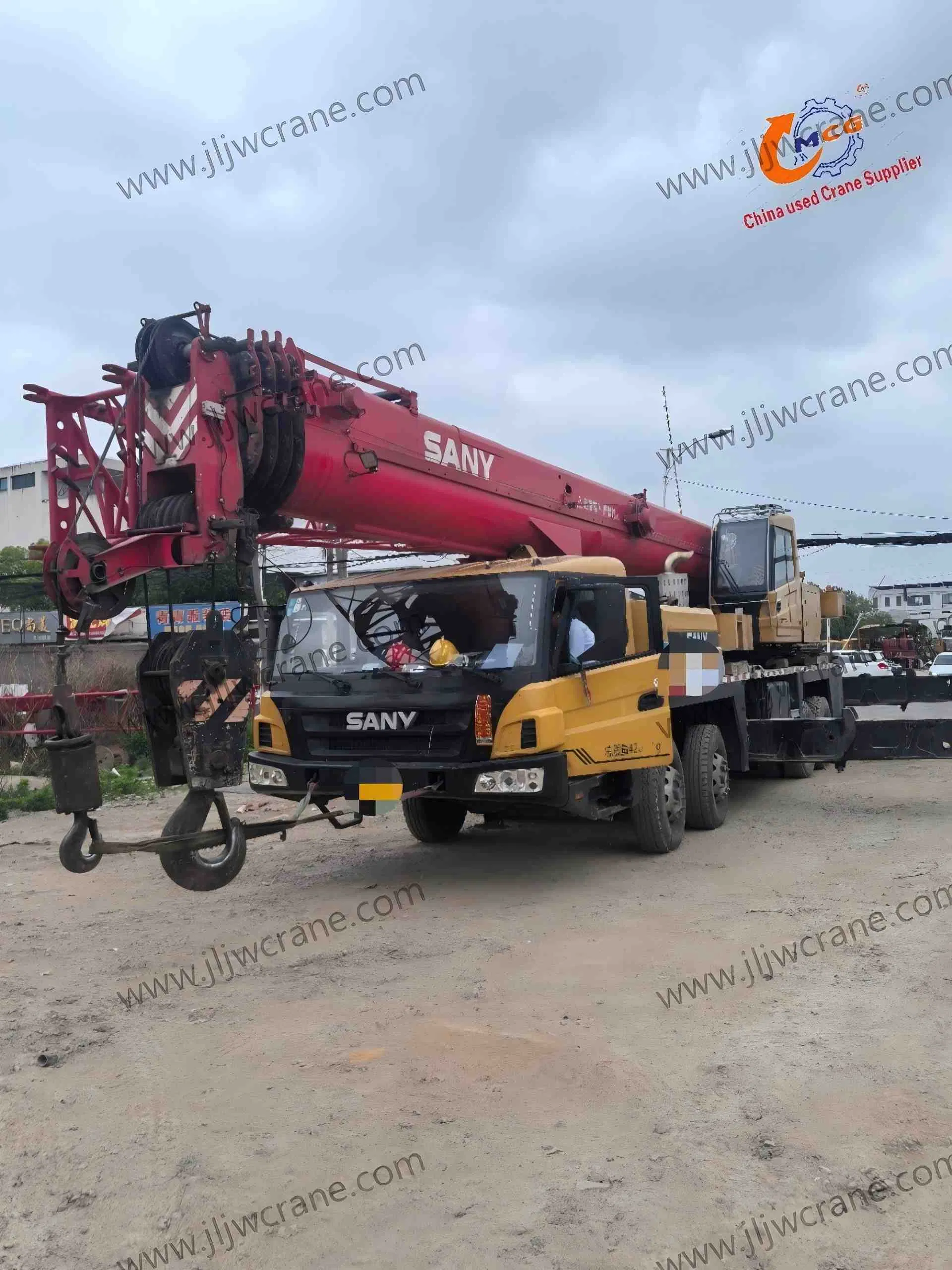 طراز Sany 500E5 Crane يوليو 2020 مع طفرة 45.5 مليون